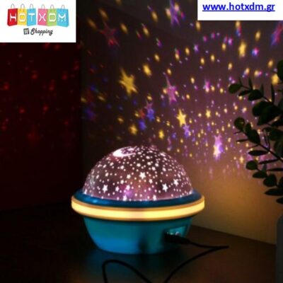 Night light projection lamp – Προτζέκτορας LED αστέρια και φεγγάρι Night Light