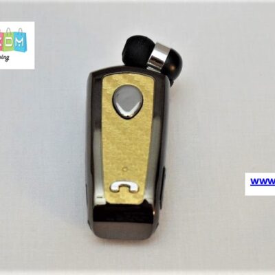 Ακουστικό Bluetooth Q11 με κλιπάκι 2 σε 1 – Μαύρο Χρυσό